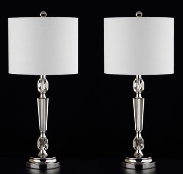 Victoria 27" Crystal LED Table Lamp - JONATHAN Y